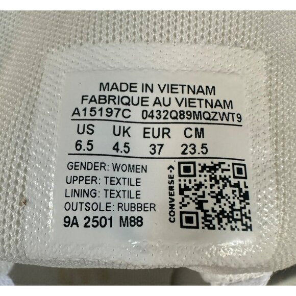 Converse Chuck Taylor Platform Pearls Lace 6.5 Women Shoes Party Sneaker A15197C - Picture 14 of 15